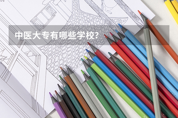 中医大专有哪些学校？