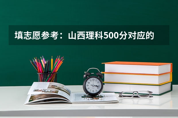 填志愿参考:山西理科500分对应的大学 填志愿参考:山西理科529分对应的大学