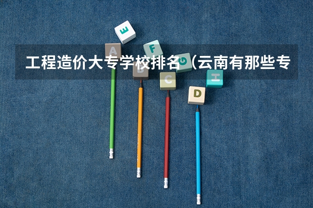工程造价大专学校排名（云南有那些专科学校好）