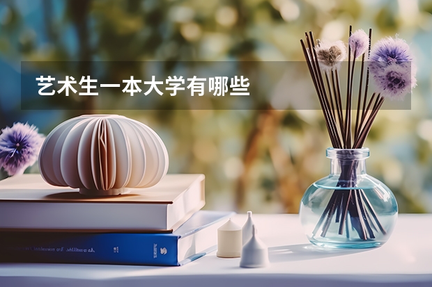 艺术生一本大学有哪些