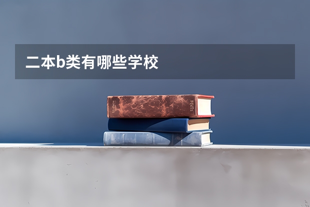 二本b类有哪些学校