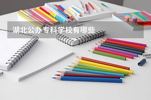 湖北公办专科学校有哪些