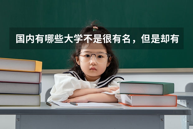 国内有哪些大学不是很有名，但是却有很牛的专业的？
