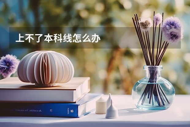 上不了本科线怎么办