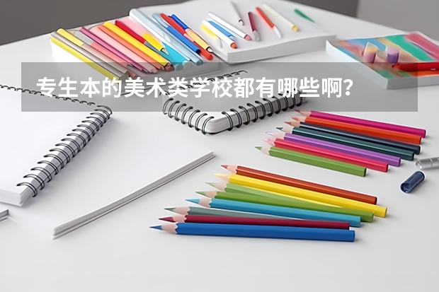 专生本的美术类学校都有哪些啊？