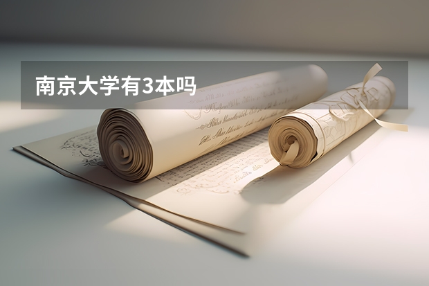 南京大学有3本吗