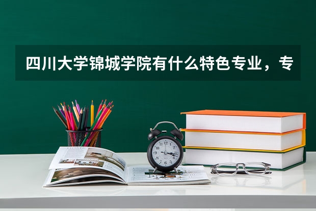 四川大学锦城学院有什么特色专业，专业排名如何