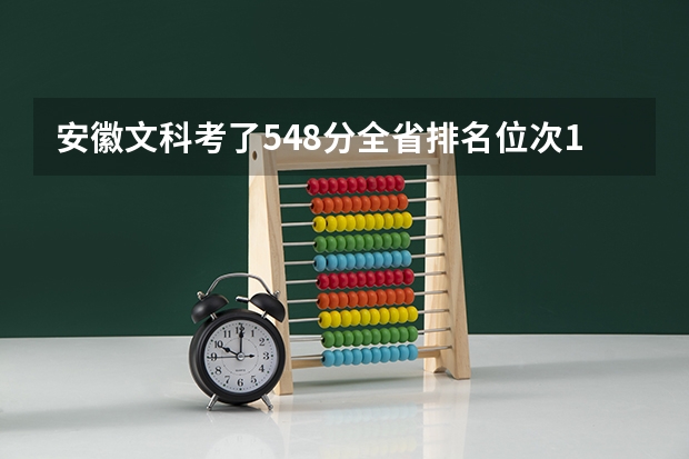 安徽文科考了548分全省排名位次16402名，可以填报的一本院校有哪些？