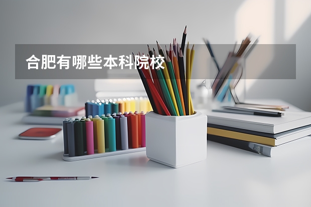 合肥有哪些本科院校