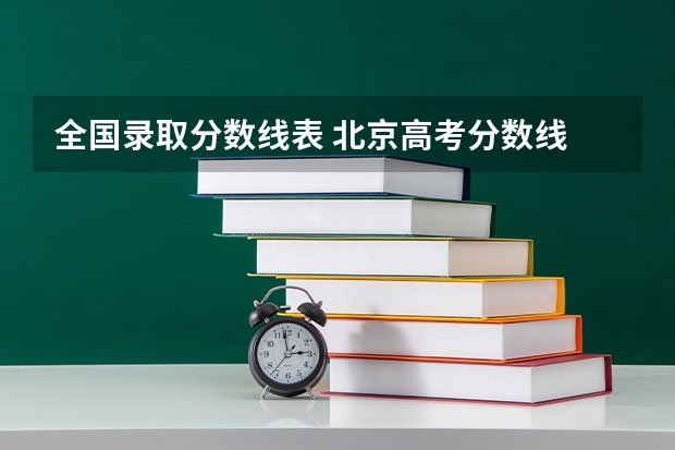 全国录取分数线表 北京高考分数线