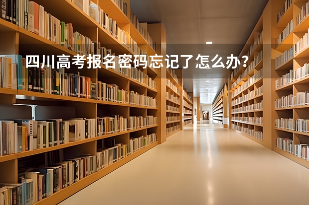 四川高考报名密码忘记了怎么办?