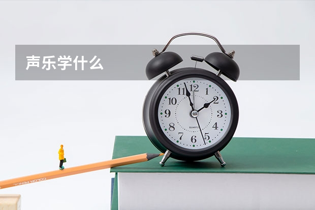 声乐学什么