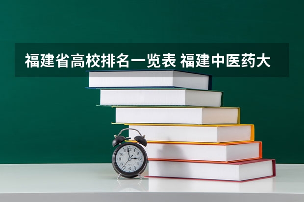 福建省高校排名一览表 福建中医药大学排名