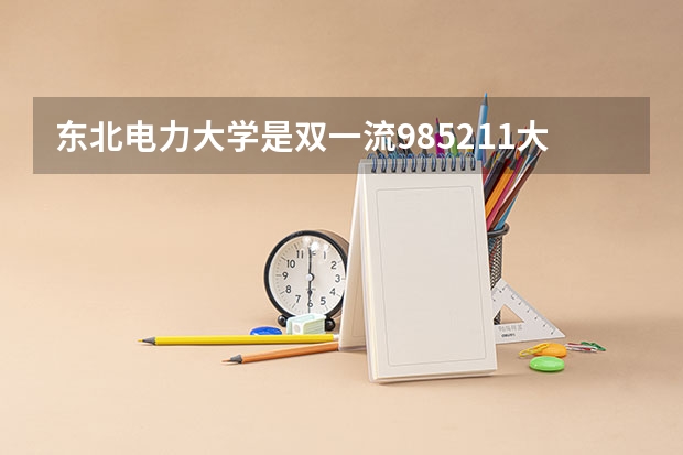 东北电力大学是双一流/985/211大学吗（历年分数线）