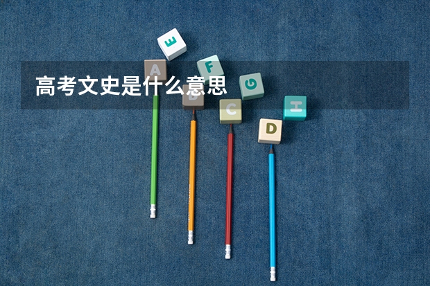高考文史是什么意思
