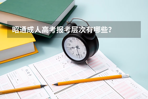 昭通成人高考报考层次有哪些?