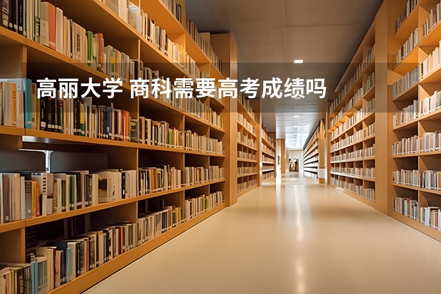 高丽大学 商科需要高考成绩吗