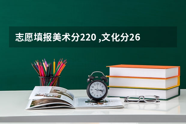 志愿填报美术分220 ,文化分263,能报哪个学校?