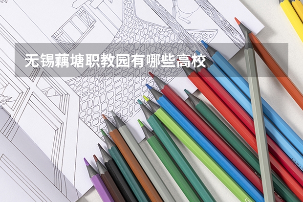 无锡藕塘职教园有哪些高校