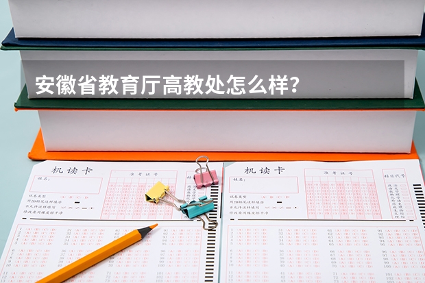 安徽省教育厅高教处怎么样？