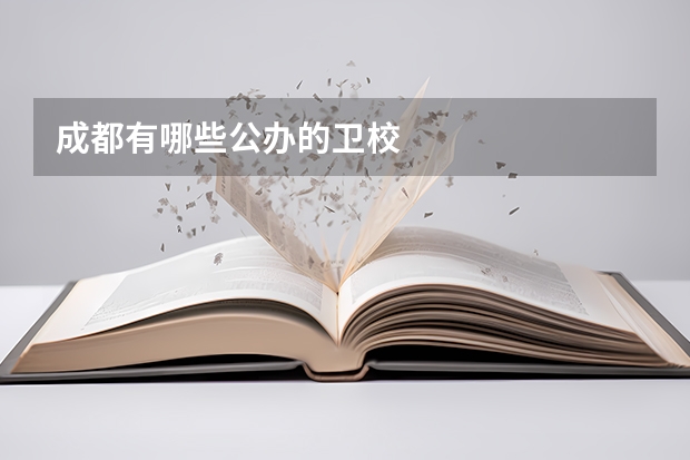 成都有哪些公办的卫校
