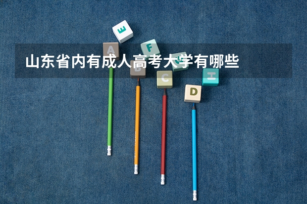 山东省内有成人高考大学有哪些