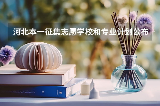 河北本一征集志愿学校和专业计划公布 二本志愿填报开始（一本二本填报志愿时间）