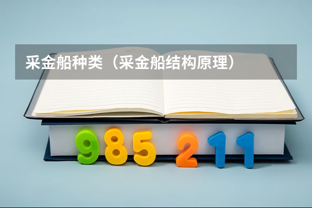 采金船种类(采金船结构原理)