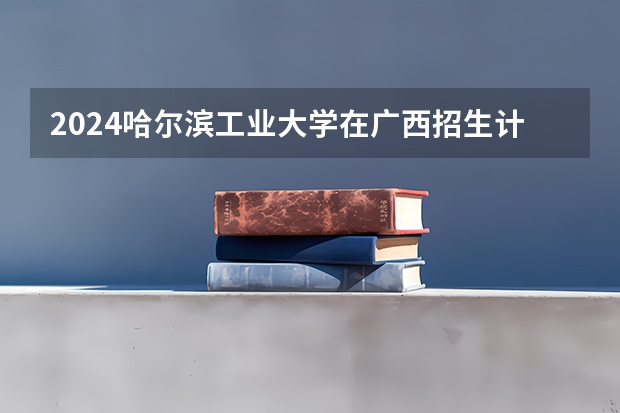 2024哈尔滨工业大学在广西招生计划 招多少人
