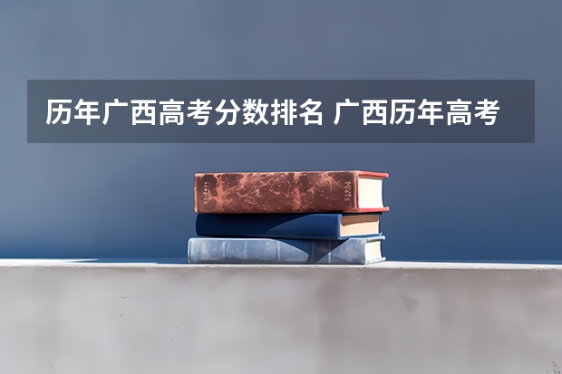 历年广西高考分数排名 广西历年高考录取分数线