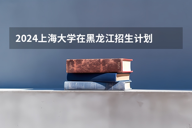 2024上海大学在黑龙江招生计划 招多少人