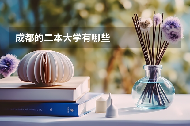 成都的二本大学有哪些
