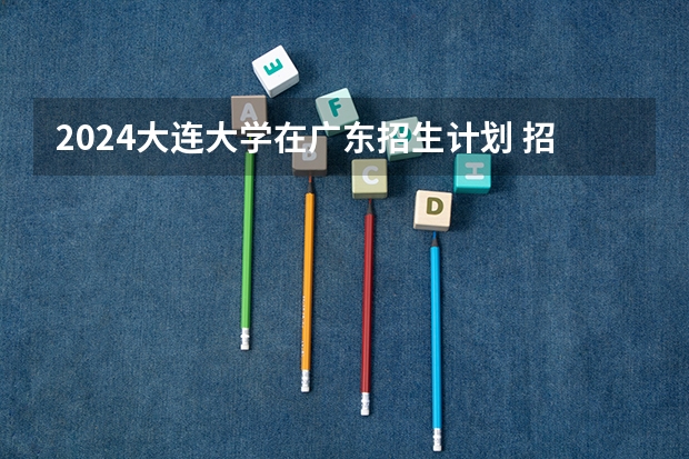 2024大连大学在广东招生计划 招多少人