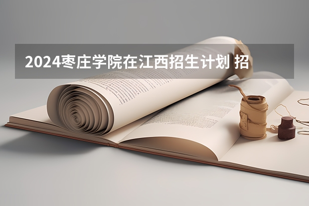 2024枣庄学院在江西招生计划 招多少人