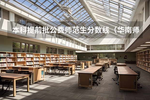 本科提前批公费师范生分数线（华南师范大学定向师范生分数线）