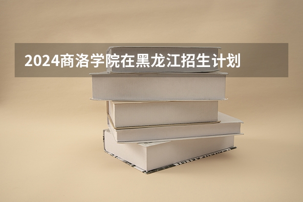 2024商洛学院在黑龙江招生计划 招多少人