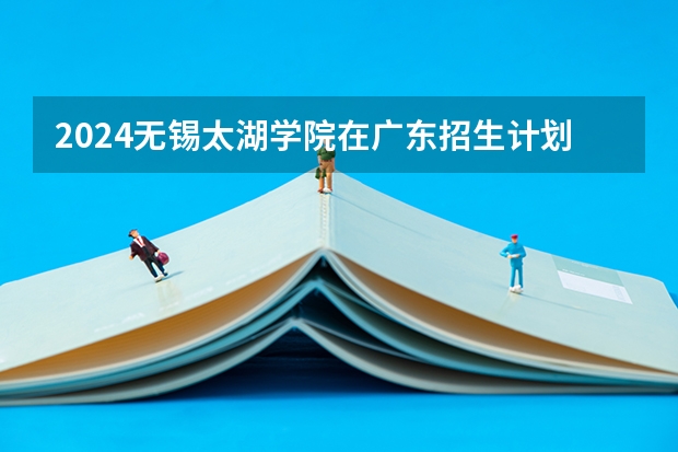 2024无锡太湖学院在广东招生计划 招多少人