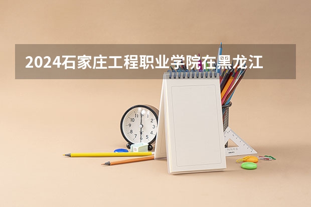 2024石家庄工程职业学院在黑龙江招生计划 招多少人