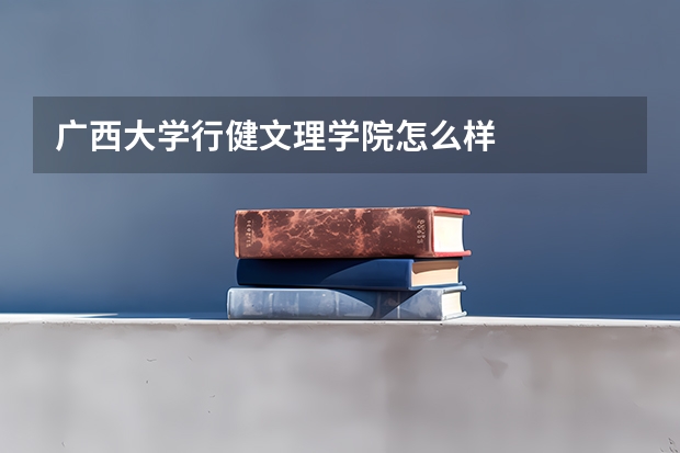 广西大学行健文理学院怎么样