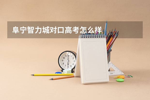 阜宁智力城对口高考怎么样