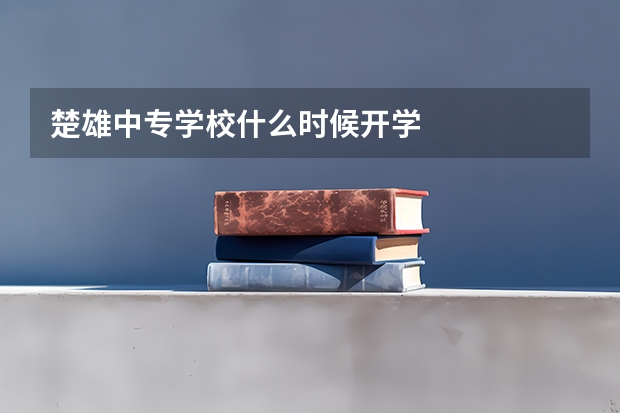 楚雄中专学校什么时候开学