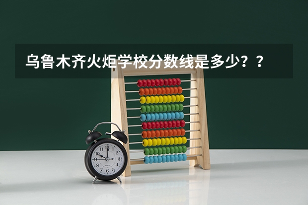 乌鲁木齐火炬学校分数线是多少??