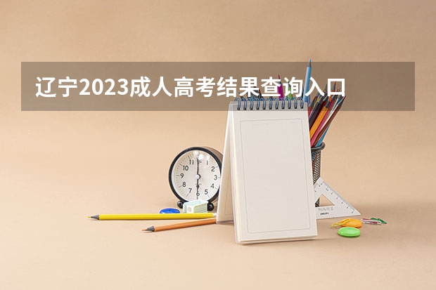 辽宁2023成人高考结果查询入口 怎么查分?