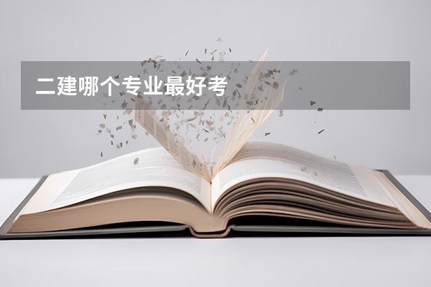 二建哪个专业最好考