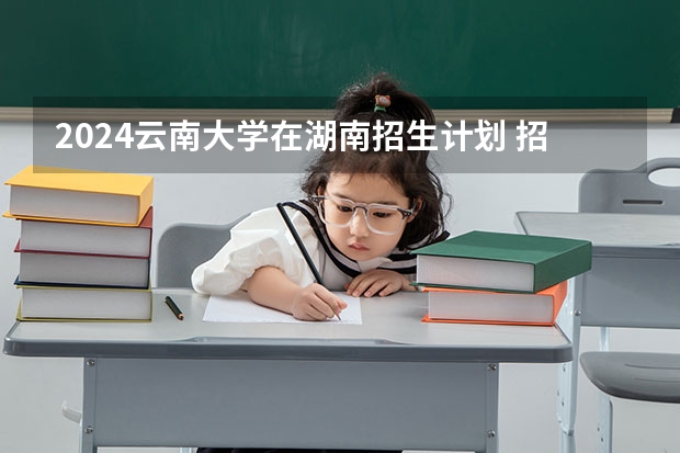 2024云南大学在湖南招生计划 招多少人
