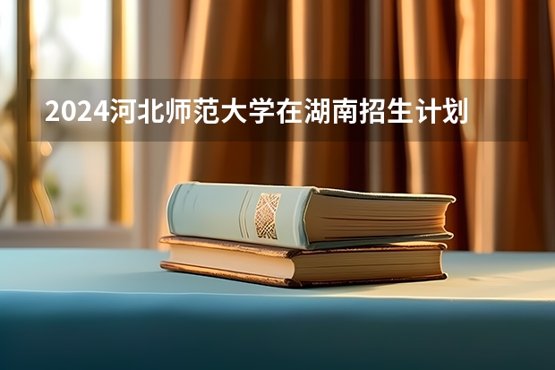 2024河北师范大学在湖南招生计划 招多少人