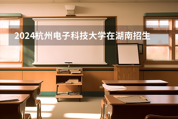 2024杭州电子科技大学在湖南招生计划 招多少人