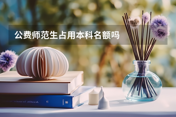 公费师范生占用本科名额吗