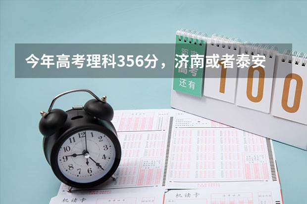今年高考理科356分，济南或者泰安有合适的学校吗？