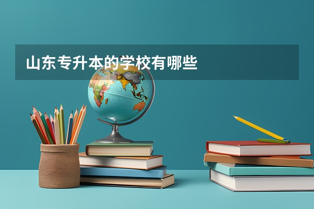 山东专升本的学校有哪些